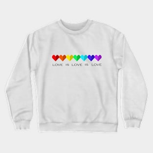 Rainbow Heart Crewneck Sweatshirt